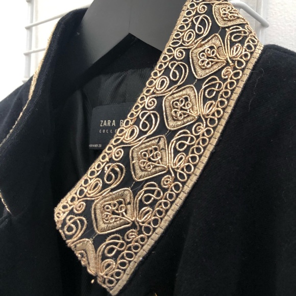 Zara Military Style Velvet Jacket - Picture 5 of 7